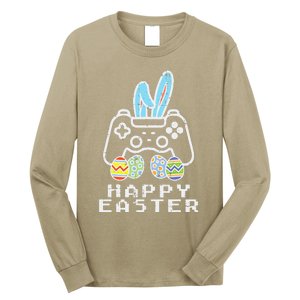 Happy Easter Game Controller Bunny Eggs Gamer Long Sleeve Shirt