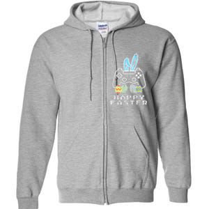 Happy Easter Game Controller Bunny Eggs Gamer Full Zip Hoodie