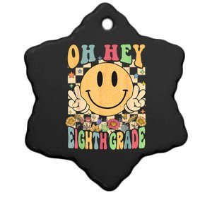 Hello Eighth Grade Teachers Student 8th Grade Back To School Ceramic Star Ornament