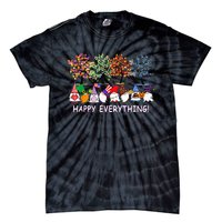 Happy Everything Gnomies Gnomes Holidays Christmas Xmas Tie-Dye T-Shirt