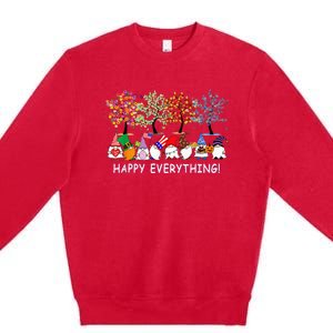 Happy Everything Gnomies Gnomes Holidays Christmas Xmas Premium Crewneck Sweatshirt