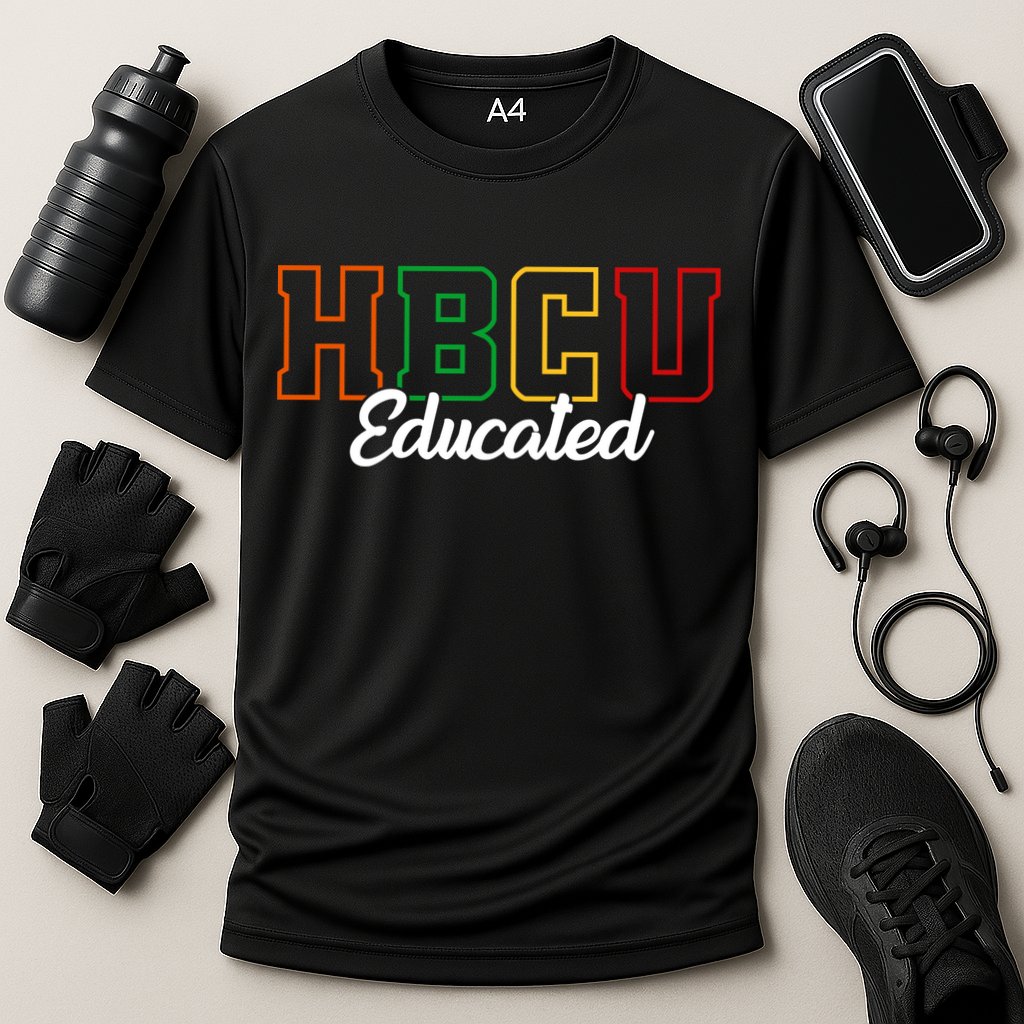 HBCU Educated Grad Historical Black College Alumni School Cooling Performance Crew T-Shirt