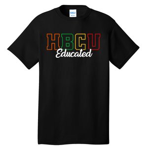 HBCU Educated Grad Historical Black College Alumni School Tall T-Shirt