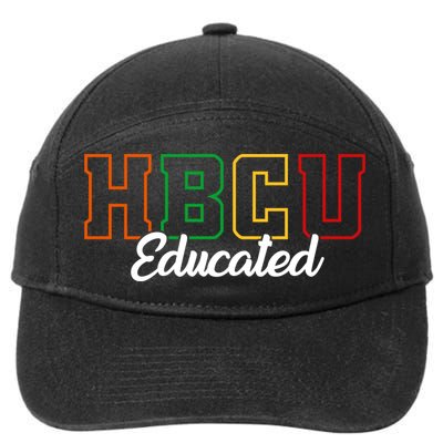 HBCU Educated Grad Historical Black College Alumni School 7-Panel Snapback Hat