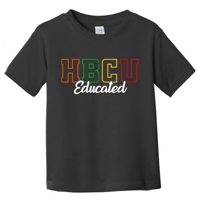 HBCU Educated Grad Historical Black College Alumni School Toddler T-Shirt