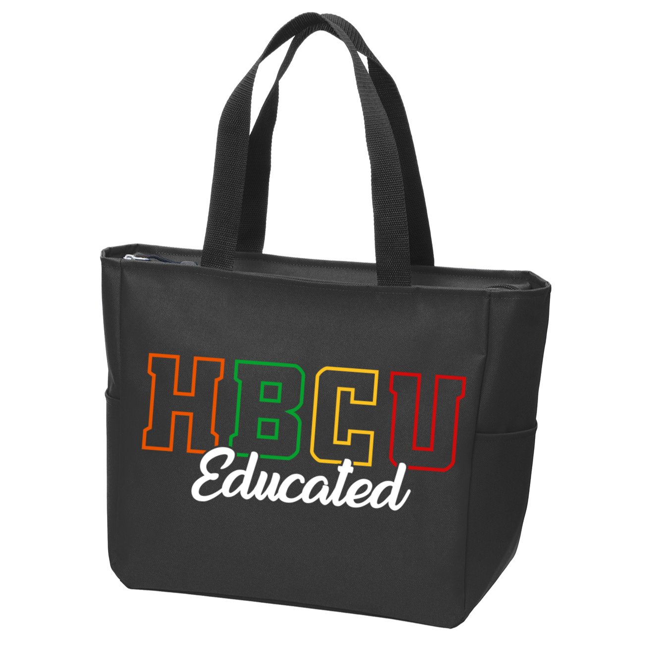 HBCU Educated Grad Historical Black College Alumni School Zip Tote Bag