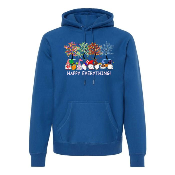 Happy Everything Gnomies Gnomes Holidays Christmas Xmas Premium Hoodie