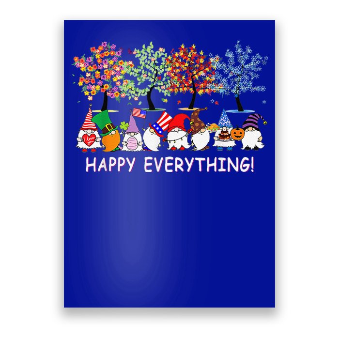 Happy Everything Gnomies Gnomes Holidays Christmas Xmas Poster