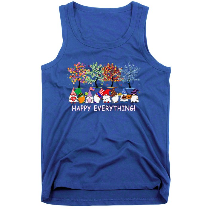 Happy Everything Gnomies Gnomes Holidays Christmas Xmas Tank Top