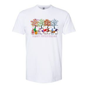 Happy Everything Gnomies Gnomes Holidays Christmas Xmas Softstyle CVC T-Shirt