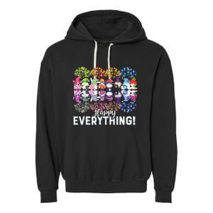 Happy Everything Gnomies Gnomes Holidays Christmas Xmas Garment-Dyed Fleece Hoodie