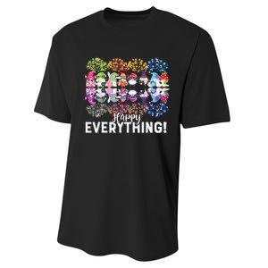 Happy Everything Gnomies Gnomes Holidays Christmas Xmas Performance Sprint T-Shirt