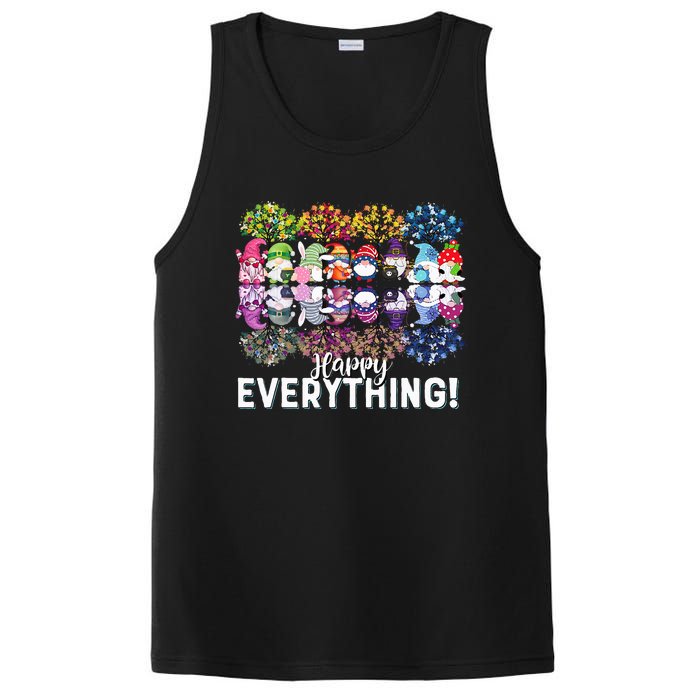 Happy Everything Gnomies Gnomes Holidays Christmas Xmas PosiCharge Competitor Tank