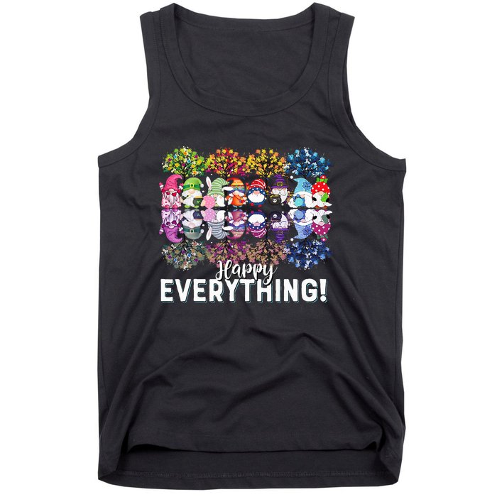 Happy Everything Gnomies Gnomes Holidays Christmas Xmas Tank Top