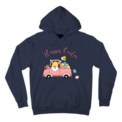 Happy Easter Gnome Truck Holiday Tall Hoodie