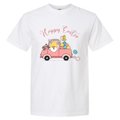 Happy Easter Gnome Truck Holiday Garment-Dyed Heavyweight T-Shirt