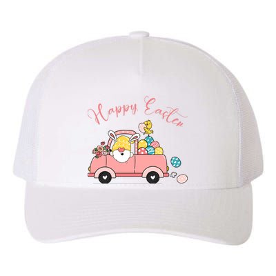 Happy Easter Gnome Truck Holiday Yupoong Adult 5-Panel Trucker Hat