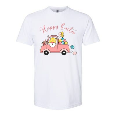 Happy Easter Gnome Truck Holiday Softstyle® CVC T-Shirt