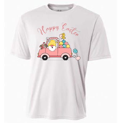 Happy Easter Gnome Truck Holiday Cooling Performance Crew T-Shirt