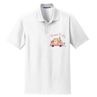 Happy Easter Gnome Truck Holiday Dry Zone Grid Polo