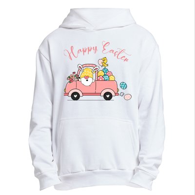 Happy Easter Gnome Truck Holiday Urban Pullover Hoodie