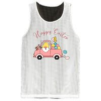 Happy Easter Gnome Truck Holiday Mesh Reversible Basketball Jersey Tank