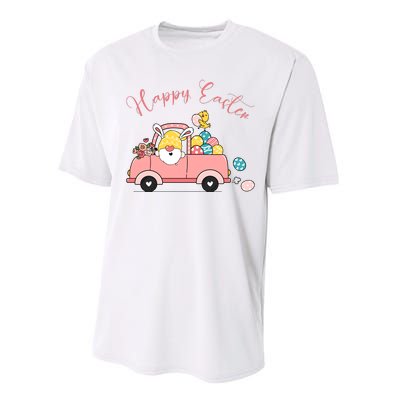 Happy Easter Gnome Truck Holiday Performance Sprint T-Shirt