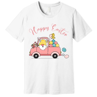 Happy Easter Gnome Truck Holiday Premium T-Shirt