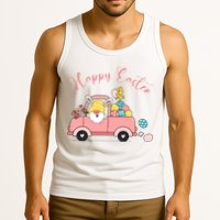 Happy Easter Gnome Truck Holiday Tank Top