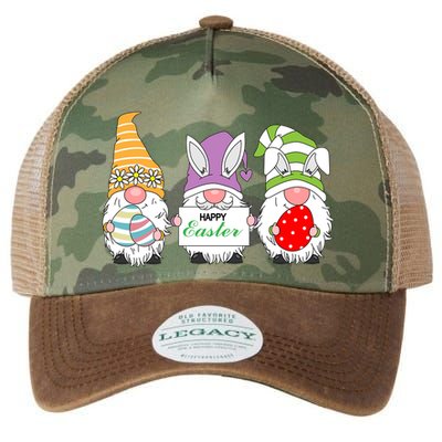 Happy Easter Gnome Legacy Tie Dye Trucker Hat