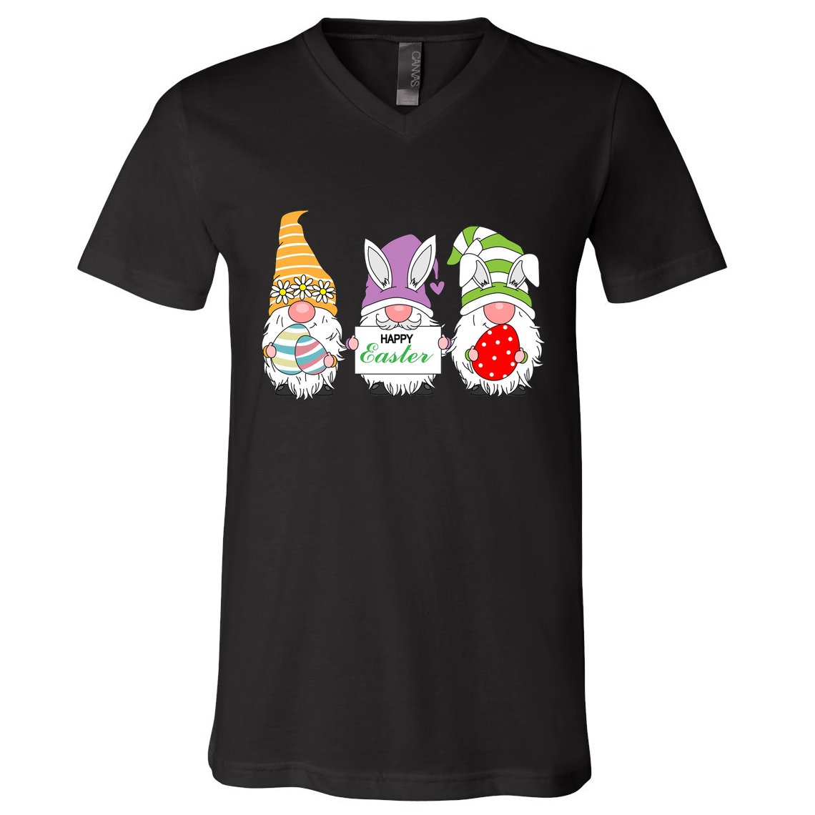 Happy Easter Gnome V-Neck T-Shirt