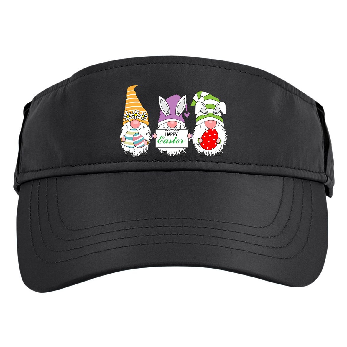 Happy Easter Gnome Adult Drive Performance Visor