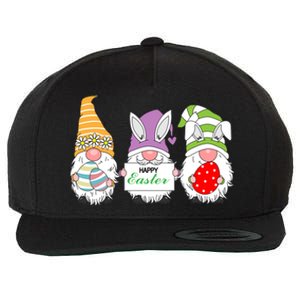 Happy Easter Gnome Wool Snapback Cap