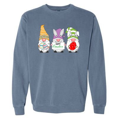 Happy Easter Gnome Garment-Dyed Sweatshirt