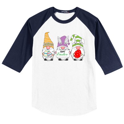 Happy Easter Gnome Baseball Sleeve Shirt