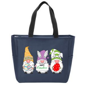 Happy Easter Gnome Zip Tote Bag