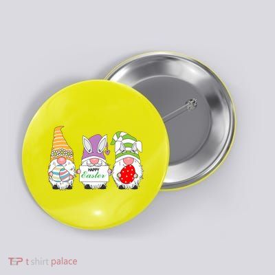Happy Easter Gnome Button