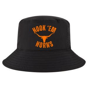 Hook Em Horns Texas Bull Head Cool Comfort Performance Bucket Hat