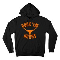 Hook Em Horns Texas Bull Head Hoodie