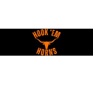 Hook Em Horns Texas Bull Head Bumper Sticker