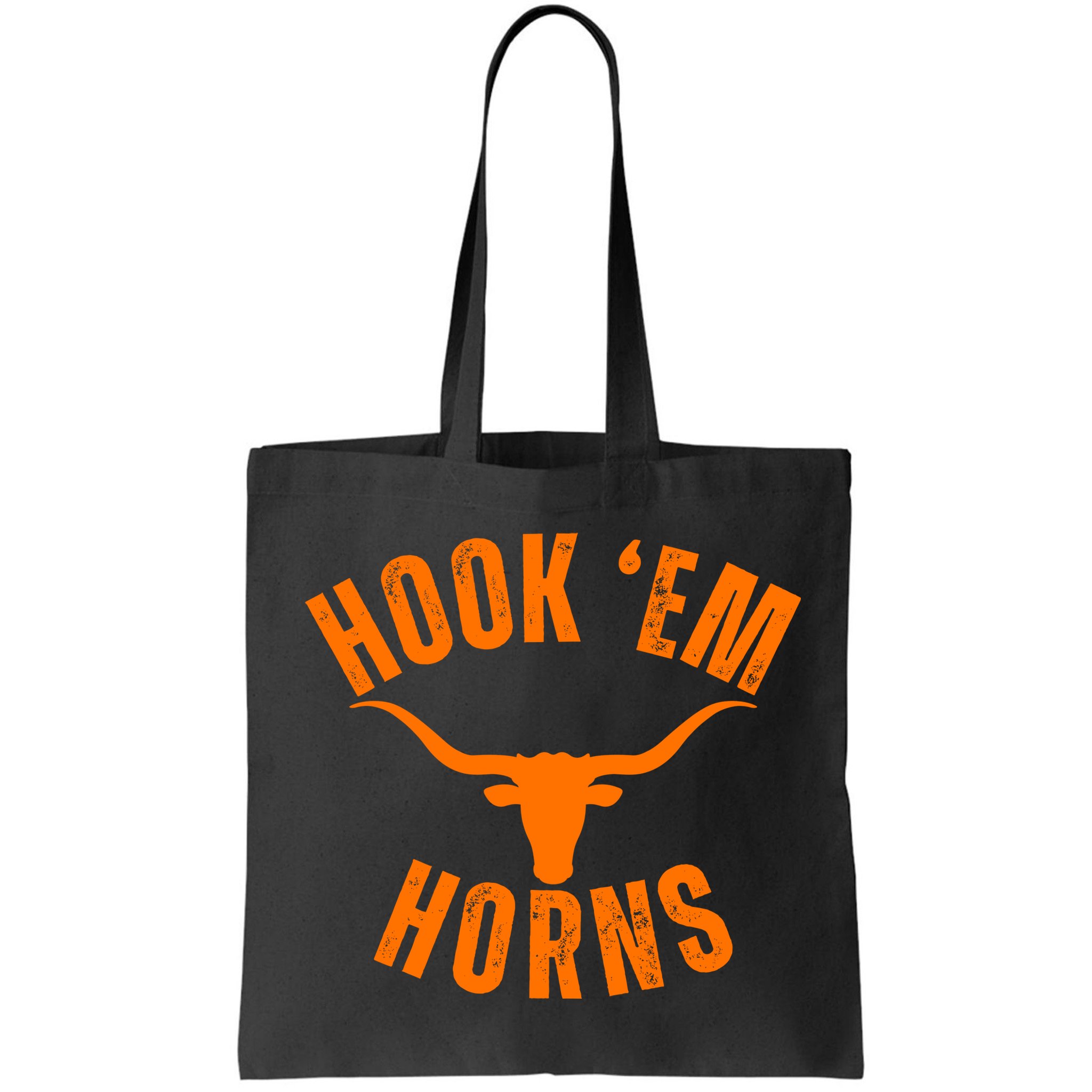 Hook Em Horns Texas Bull Head Bag