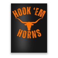 Hook Em Horns Texas Bull Head Poster