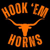 Hook Em Horns Texas Bull Head Baby Bodysuit