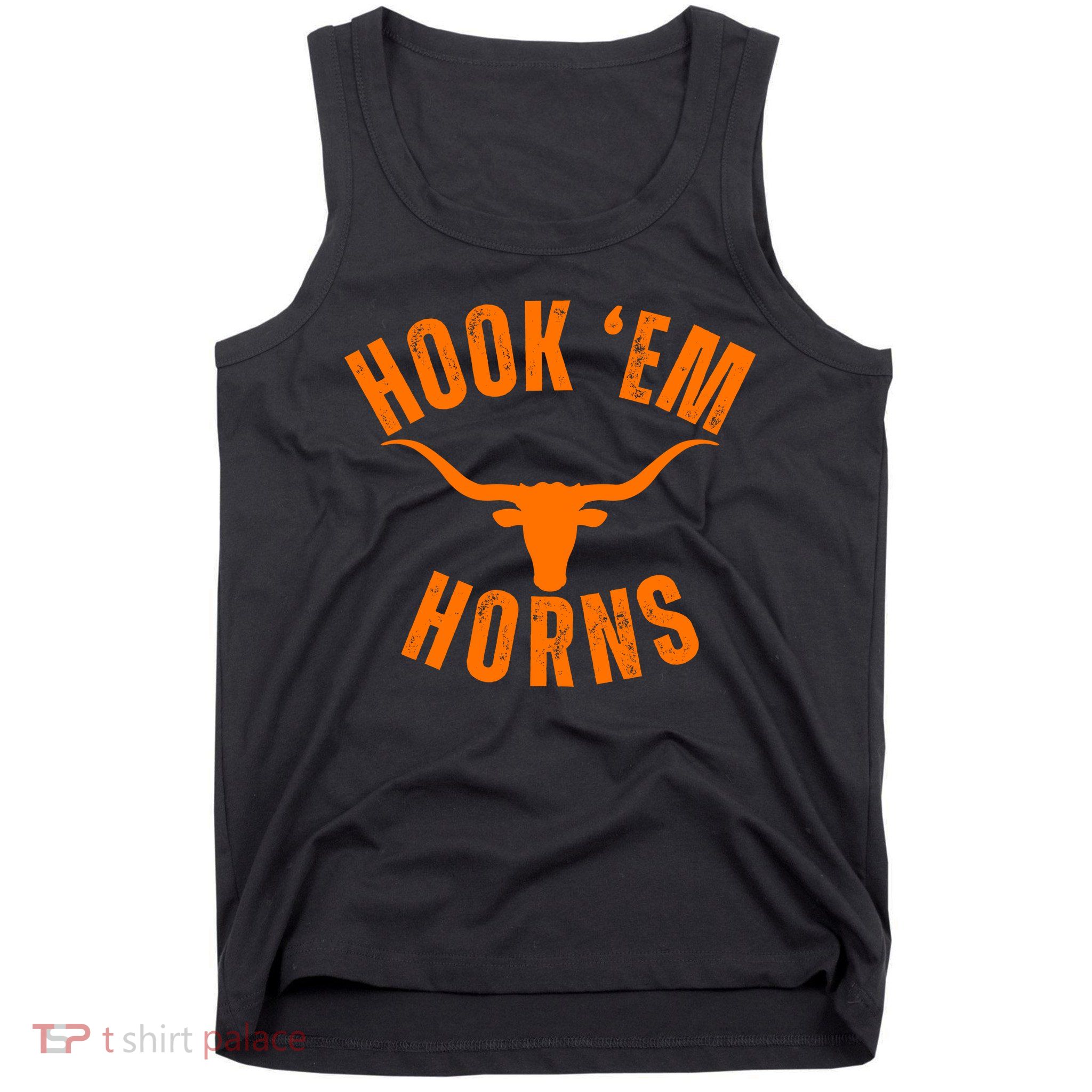 Hook Em Horns Texas Bull Head Tank Top