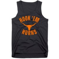 Hook Em Horns Texas Bull Head Tank Top