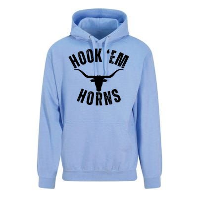 Hook Em Horns Texas Bull Head Unisex Surf Hoodie