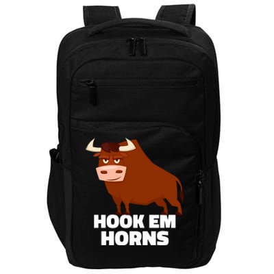 Hook Em Horns Texas Bull Head Impact Tech Backpack