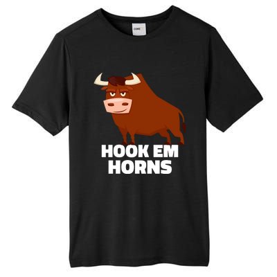 Hook Em Horns Texas Bull Head Tall Fusion ChromaSoft Performance T-Shirt