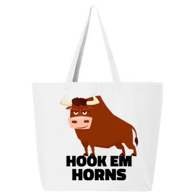 Hook Em Horns Texas Bull Head 25L Jumbo Tote