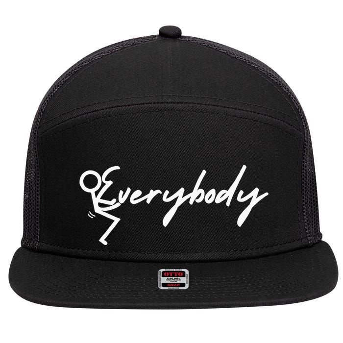 Hugging Everybody 7 Panel Mesh Trucker Snapback Hat